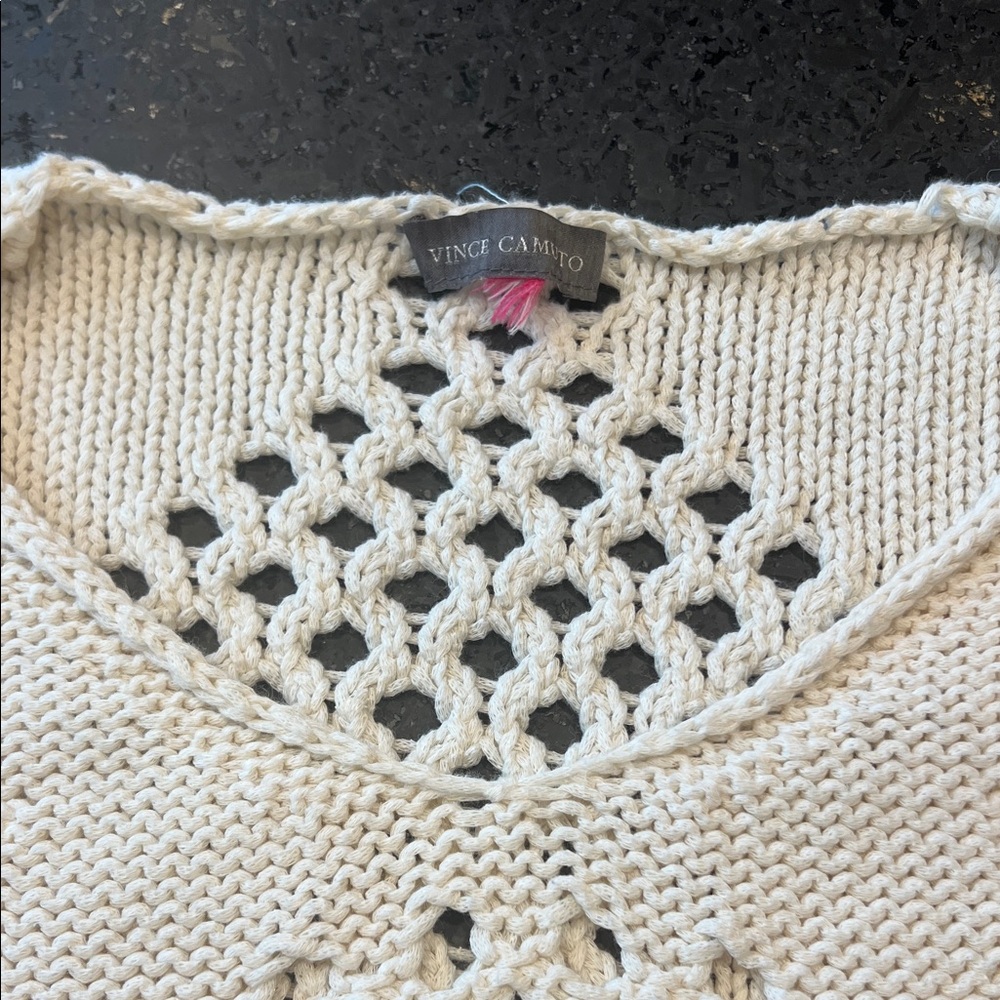 Vince Camuto Women's Cream Knit Sweater